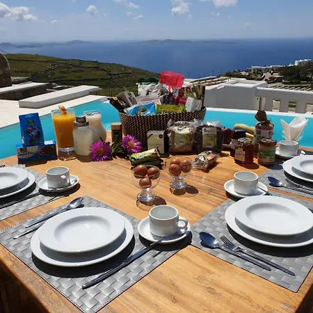 Aphrodite- Private Pool- Amazing Aegean View Mykonos Town