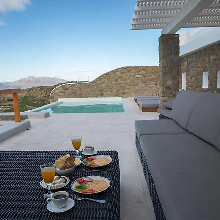 Aphrodite- Private Pool- Amazing Aegean View Mykonos Town